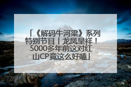 《解码牛河梁》系列特别节目丨龙凤呈祥！5000多年前这对红山CP竟这么好嗑
