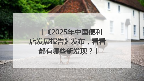 《2025年中国便利店发展报告》发布，看看都有哪些新发现？