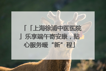 「上海徐浦中医医院」乐享端午寄安康，贴心服务暖“新”程