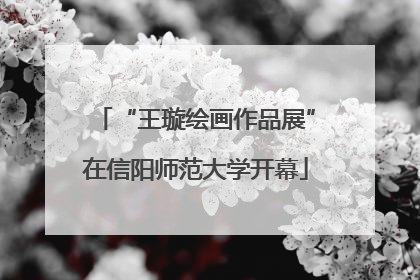 “王璇绘画作品展”在信阳师范大学开幕