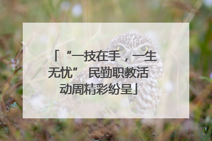 “一技在手，一生无忧” 民勤职教活动周精彩纷呈