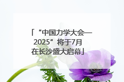 “中国力学大会—2025”将于7月在长沙盛大启幕