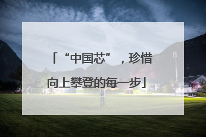 “中国芯”，珍惜向上攀登的每一步