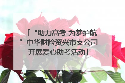“助力高考 为梦护航”中华财险资兴市支公司开展爱心助考活动