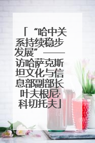 “哈中关系持续稳步发展”——访哈萨克斯坦文化与信息部副部长叶夫根尼·科切托夫