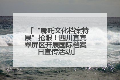 “哪吒文化档案特展”抢眼！四川宜宾翠屏区开展国际档案日宣传活动