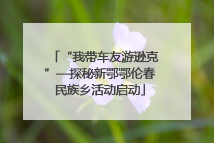 “我带车友游逊克”—探秘新鄂鄂伦春民族乡活动启动