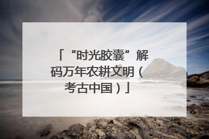 “时光胶囊”解码万年农耕文明（考古中国）