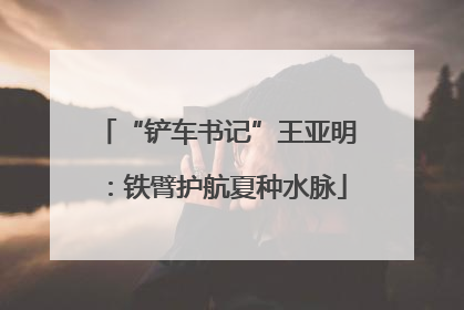 “铲车书记”王亚明：铁臂护航夏种水脉