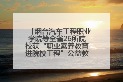 烟台汽车工程职业学院等全省26所院校获“职业素养教育进院校工程”公益教学点集中授牌