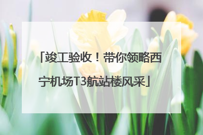 竣工验收！带你领略西宁机场T3航站楼风采
