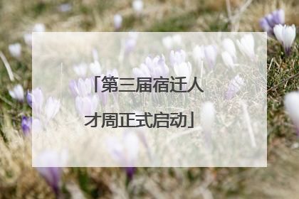 第三届宿迁人才周正式启动