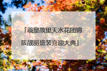 羲皇故里天水花团锦簇靓丽盛装喜迎大典