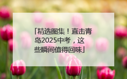 精选图集！直击青岛2025中考，这些瞬间值得回味