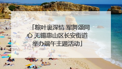 粽叶裹深情 军舞颂同心 无锡惠山区长安街道举办端午主题活动