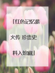 红色记忆薪火传 珍贵史料入馆藏