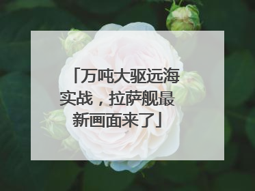 万吨大驱远海实战，拉萨舰最新画面来了
