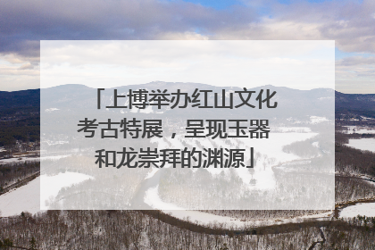 上博举办红山文化考古特展，呈现玉器和龙崇拜的渊源