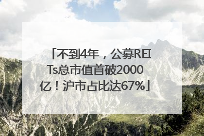 不到4年，公募REITs总市值首破2000亿！沪市占比达67%