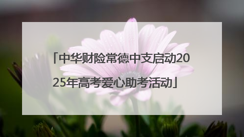 中华财险常德中支启动2025年高考爱心助考活动