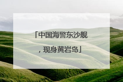 中国海警东沙舰，现身黄岩岛