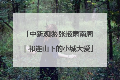 中新观陇·张掖肃南周｜祁连山下的小城大爱