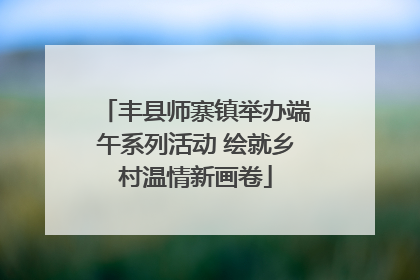 丰县师寨镇举办端午系列活动 绘就乡村温情新画卷