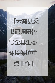 云霄县委书记调研督导全县生态环境保护重点工作