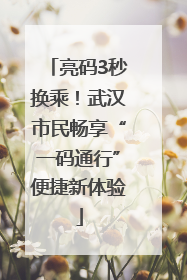 亮码3秒换乘！武汉市民畅享“一码通行”便捷新体验