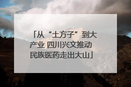 从“土方子”到大产业 四川兴文推动民族医药走出大山