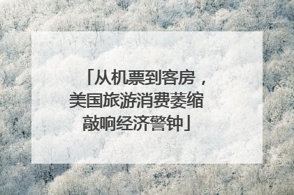 从机票到客房，美国旅游消费萎缩敲响经济警钟