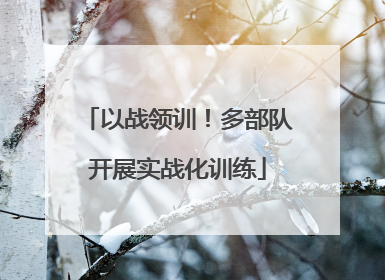 以战领训！多部队开展实战化训练