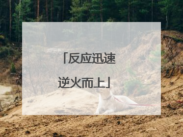 反应迅速 逆火而上