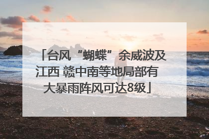 台风“蝴蝶”余威波及江西 赣中南等地局部有大暴雨阵风可达8级