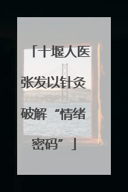 十堰人医张发以针灸破解“情绪密码”