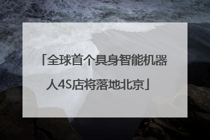 全球首个具身智能机器人4S店将落地北京