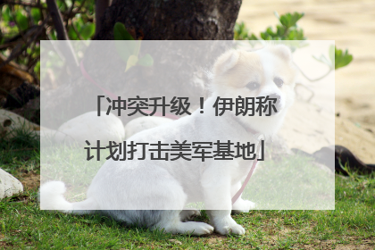冲突升级！伊朗称计划打击美军基地