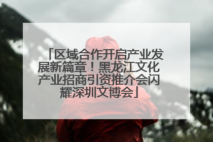 区域合作开启产业发展新篇章！黑龙江文化产业招商引资推介会闪耀深圳文博会