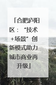 合肥庐阳区：“技术+场景”创新模式助力城市商业再升级