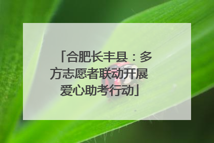 合肥长丰县：多方志愿者联动开展爱心助考行动