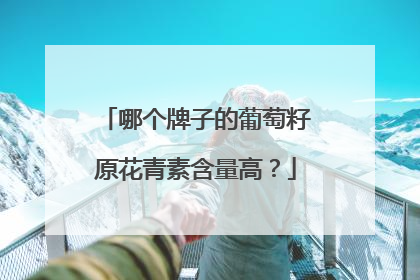 哪个牌子的葡萄籽原花青素含量高？