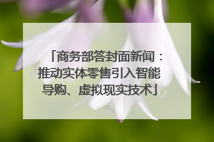 商务部答封面新闻：推动实体零售引入智能导购、虚拟现实技术