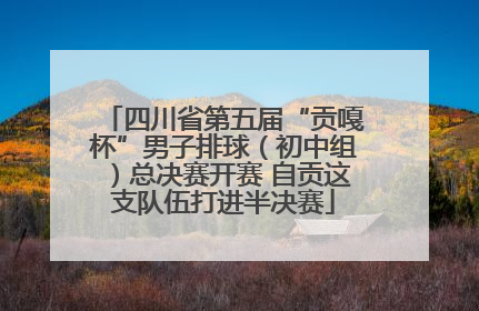 四川省第五届“贡嘎杯”男子排球（初中组）总决赛开赛 自贡这支队伍打进半决赛