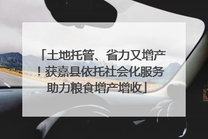 土地托管、省力又增产！获嘉县依托社会化服务助力粮食增产增收