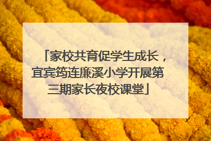 家校共育促学生成长，宜宾筠连廉溪小学开展第三期家长夜校课堂