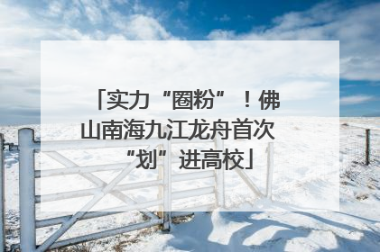 实力“圈粉”！佛山南海九江龙舟首次“划”进高校