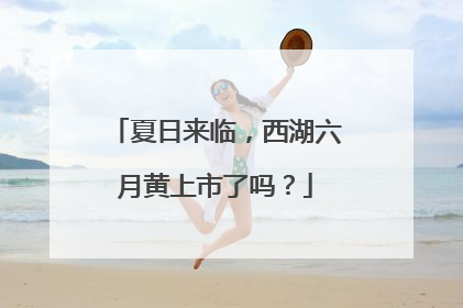 夏日来临，西湖六月黄上市了吗？