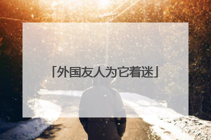 外国友人为它着迷