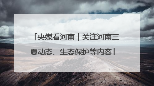 央媒看河南｜关注河南三夏动态、生态保护等内容