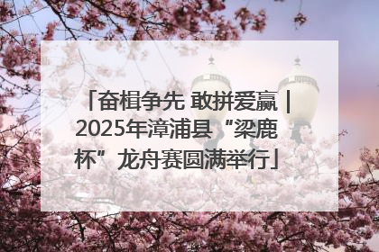 奋楫争先 敢拼爱赢｜2025年漳浦县“梁鹿杯”龙舟赛圆满举行